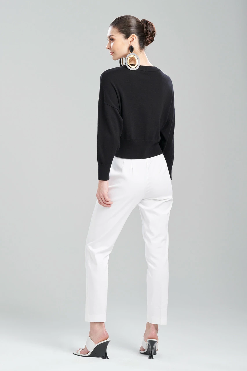 Beijing Textured Knit Crewneck Cropped Sweater 2 Beijing Textured Knit Crewneck Cropped Sweater - Image 2