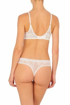 Bliss Allure One-Size Lace Thong -Natori Sales Shop Bliss Allure Contour Underwire Bra Thong White by Natori 7 97939.1686939457
