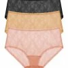 Bliss Allure One-Size Lace Full Brief 3-Pack