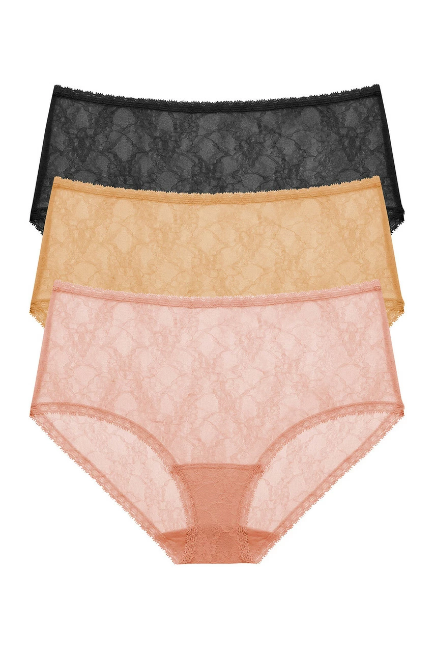 Bliss Allure One-Size Lace Full Brief 3-Pack 1 Bliss Allure One-Size Lace Full Brief 3-Pack