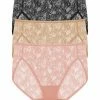Bliss Allure One-Size Lace French Cut Brief 3-Pack
