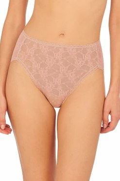 Bliss Allure One-Size Lace French Cut Brief 3-Pack -Natori Sales Shop Bliss Allure One Size Lace French Cut Brief Rose Beige by Natori 29404.1684359187