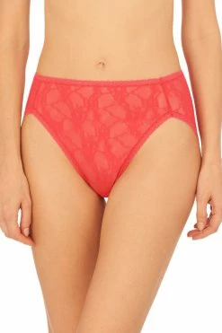 Bliss Allure One-Size Lace French Cut Brief 3-Pack -Natori Sales Shop Bliss Allure One Size Lace French Cut Hibiscus by Natori 59681.1684359243