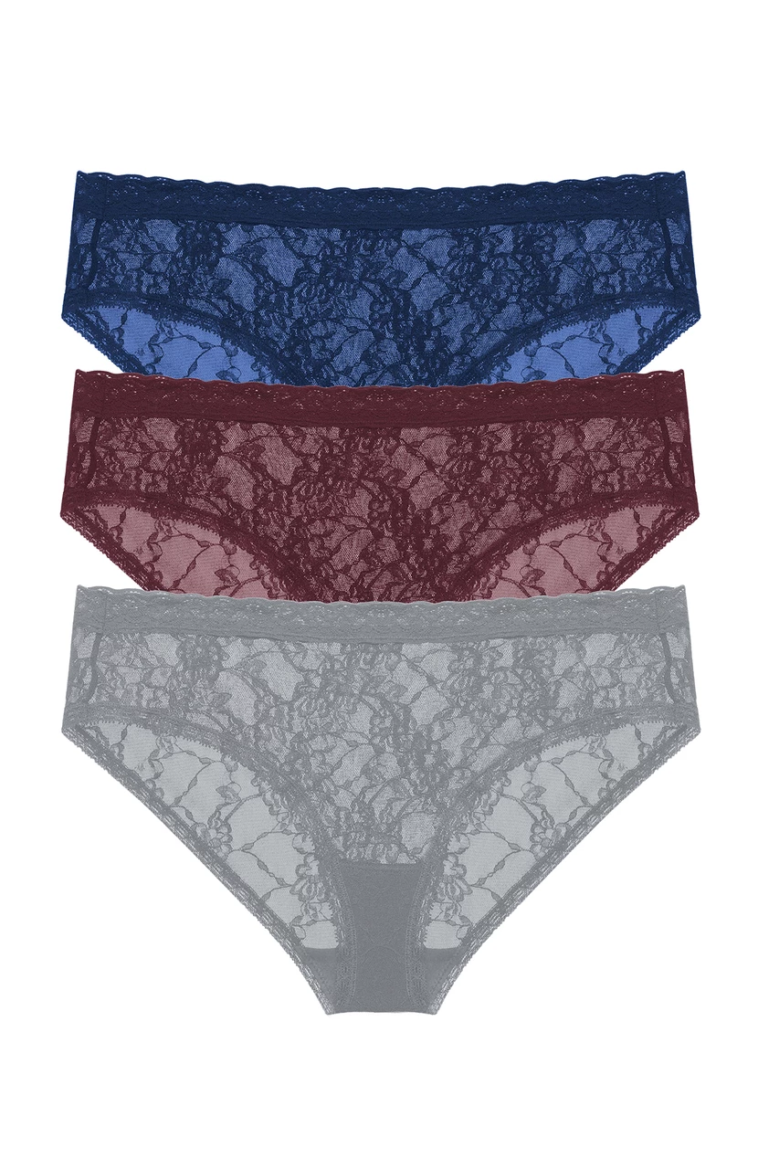 Bliss Allure One-Size Lace Girl Brief 3-Pack 9 Bliss Allure One-Size Lace Girl Brief 3-Pack - Image 9