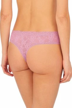 Bliss Allure One-Size Lace Thong -Natori Sales Shop Bliss Allure One Size Lace Thong Freesia by Natori 3 81658.1682021880