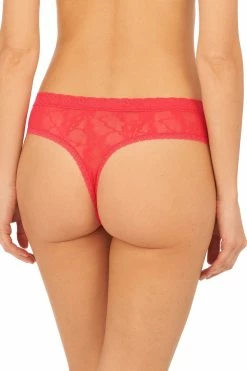 Bliss Allure One-Size Lace Thong -Natori Sales Shop Bliss Allure One Size Lace Thong Hibiscus by Natori 3 99310.1683642658
