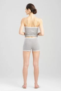 Bliss Cotton Shorts 39 Bliss Cotton Shorts -Natori Sales Shop Bliss Cotton Shorts Lt Heather Grey by Natori 2 15528.1682020889