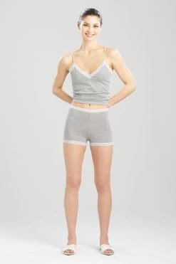 Bliss Cotton Shorts 38 Bliss Cotton Shorts -Natori Sales Shop Bliss Cotton Shorts Lt Heather Grey by Natori 64100.1682020888