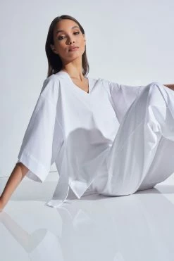 Bliss Essentials V-Neck Top 11 Bliss Essentials V-Neck Top -Natori Sales Shop Bliss Essentials V Neck White by Natori 2 88779.1678471191