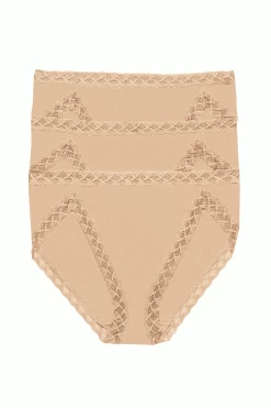Bliss French Cut Brief 3 Pack - Cafe