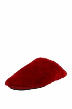 Bliss Genuine Shearling Slide -Natori Sales Shop Bliss Genuine Shearling Slide Brocade Red by Natori 96243.1662040172