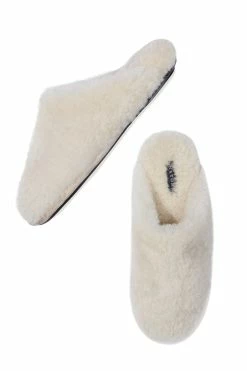 Bliss Genuine Shearling Slide -Natori Sales Shop Bliss Genuine Shearling Slide Champagne by Natori 2 11492.1631591367