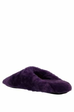 Bliss Genuine Shearling Slide -Natori Sales Shop Bliss Genuine Shearling Slide Violet by Natori 5 80098.1662040193