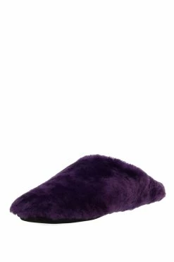 Bliss Genuine Shearling Slide -Natori Sales Shop Bliss Genuine Shearling Slide Violet by Natori 64438.1662040186