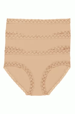 Bliss Girl Brief 3 Pack - Cafe