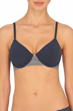 Bliss Perfection Unlined Underwire Bra 29 Bliss Perfection Unlined Underwire Bra -Natori Sales Shop Bliss Perfection Unlined Underwire Bra Ash Navy Anchor by Natori 36903.1652810007