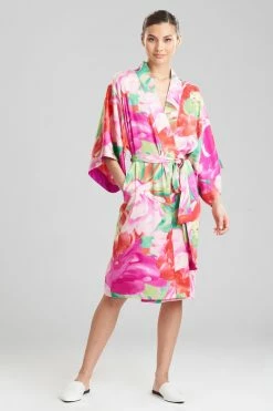 Botan Robe -Natori Sales Shop Botan Robe Fuchsia by Natori 86064.1653067754