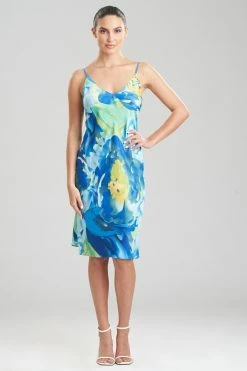 Botan Slip 12 Botan Slip -Natori Sales Shop Botan Slip Blue by Natori 49425.1645129744