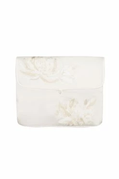 Bridal Embroidery Lingerie Bag -Natori Sales Shop Bridal Embroidery Lingerie Medium Bag Warm White by Natori 85805.1648744172