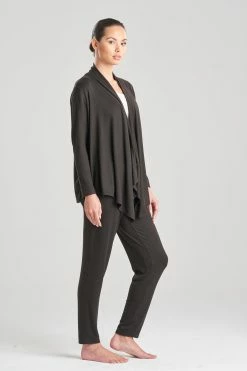 Brushed Hacci Cardigan 22 Brushed Hacci Cardigan -Natori Sales Shop Brushed Hacci Cardigan Black by Natori 2 16472.1682010358