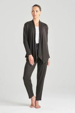 Brushed Hacci Cardigan 21 Brushed Hacci Cardigan -Natori Sales Shop Brushed Hacci Cardigan Black by Natori 4 42119.1682010357