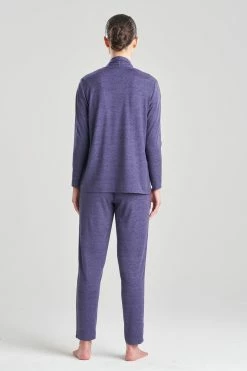 Brushed Hacci Cardigan 19 Brushed Hacci Cardigan -Natori Sales Shop Brushed Hacci Cardigan Heather Navy by Natori 5 02166.1682010351