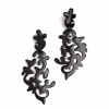 Buffalo Horn Scroll Drop Earrings