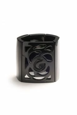 Buffalo Horn Square Scroll Bangle