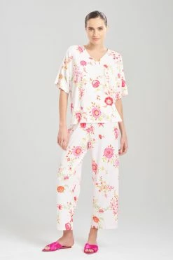 Butterfly Garden V-Neck PJ 6 Butterfly Garden V-Neck PJ -Natori Sales Shop Butterfly Garden V Neck PJ Pink Multi by N Natori 73627.1681498119