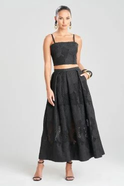 Calado Embroidery Cotton Bustier