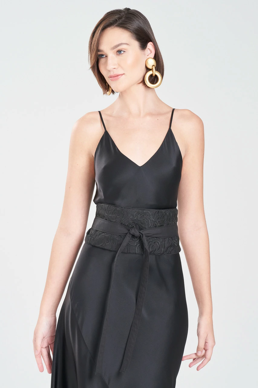 Calado Embroidery Cotton Obi Belt 2 Calado Embroidery Cotton Obi Belt - Image 2