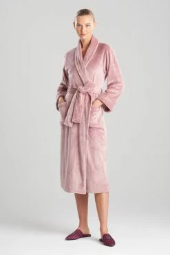 Cashmere Fleece Cozy Robe -Natori Sales Shop Cashmere Fleece Cozy Robe Nude Blush by N Natori 35832.1668024046