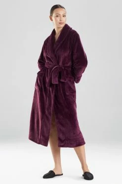 Cashmere Fleece Cozy Robe -Natori Sales Shop Cashmere Fleece Cozy Robe Plum Berry by N Natori 48981.1633964253