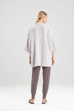 Cashmere Fleece Topper -Natori Sales Shop Cashmere Fleece Topper Grecian Stone by N Natori 2 77707.1641577866