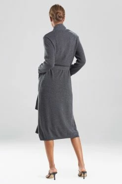 Cashmere Solid Robe -Natori Sales Shop Cashmere Solid Robe Anthracite by JN 2 68129.1640035415