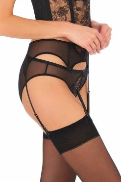 Chantilly Lace Garter 23 Chantilly Lace Garter -Natori Sales Shop Chantilly Bikini Chantilly Garter Black Buff by Natori 2 24664.1665686835