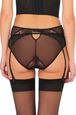 Chantilly Lace Garter 24 Chantilly Lace Garter -Natori Sales Shop Chantilly Bikini Chantilly Garter Black Buff by Natori 3 04696.1665686836