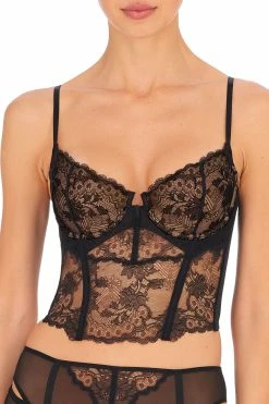 Chantilly Lace Bustier 26 Chantilly Lace Bustier -Natori Sales Shop Chantilly Bustier Black Buff by Natori 2 09984.1665686676
