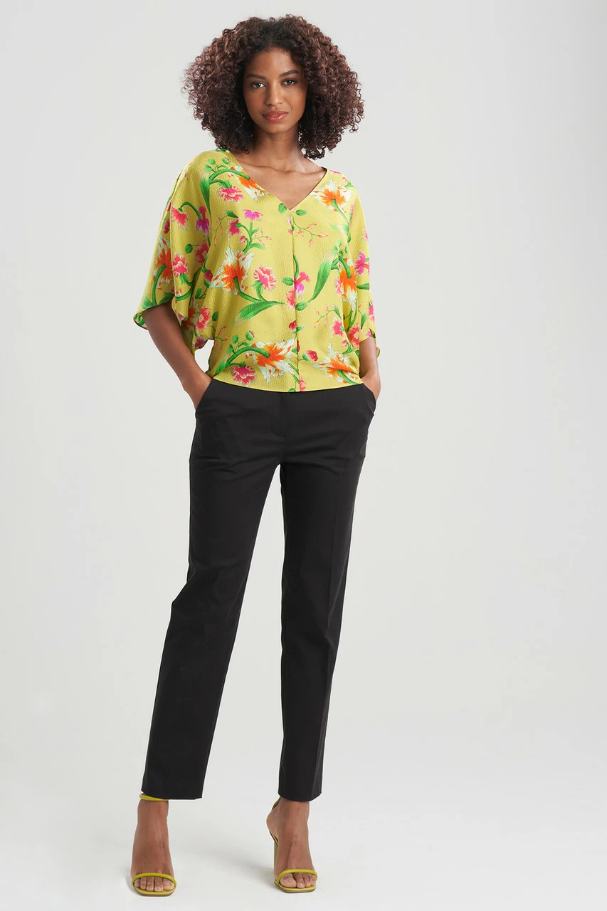 Chikayo-Obi Silk Kimono Top 3 Chikayo-Obi Silk Kimono Top - Image 3