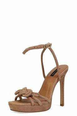 Chizu Suede Knotted Bow Platform Heel 46 Chizu Suede Knotted Bow Platform Heel -Natori Sales Shop Chizu Suede Knotted Bow Platform Heel Doe by Natori 3draft3 52011.1677168836