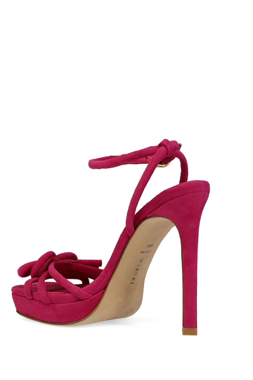 Chizu Suede Knotted Bow Platform Heel 19 Chizu Suede Knotted Bow Platform Heel - Image 19