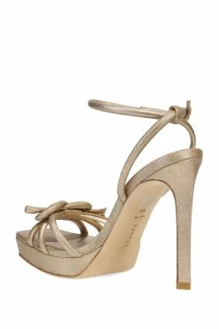 Chizu Suede Knotted Bow Platform Heel 49 Chizu Suede Knotted Bow Platform Heel -Natori Sales Shop Chizu Suede Knotted Bow Platform Heel Platinum Gold by Natori 4draft2 26843.1671474069