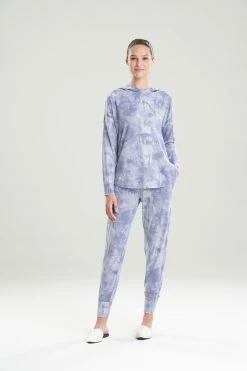 Cloud Printed Mirage Hoodie -Natori Sales Shop Cloud Print Mirage Hoodie Soft Blue by N Natori 30544.1641578078