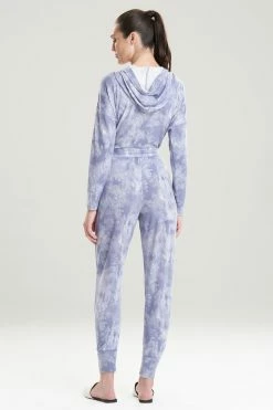 Cloud Printed Mirage Jogger Pants -Natori Sales Shop Cloud Printed Mirage Jogger Pants Soft Blue by N Natori 2 02830.1641578029