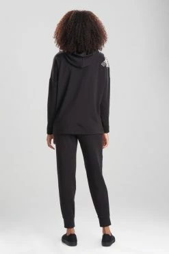 Cocoon Embroidered Infinity Jacket -Natori Sales Shop Cocoon Embroidered Jacket Black by Natori 2 33869.1659500659