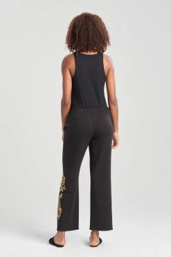 Cocoon Embroidered Dragon Straight Leg Pants -Natori Sales Shop Cocoon Embroidered Pants Black by Natori 2 70728.1662571940