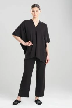 Cocoon Poncho Top -Natori Sales Shop Cocoon Poncho Top Black by Natori 11905.1658955711