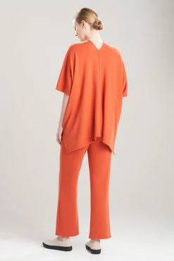 Cocoon Poncho Top -Natori Sales Shop Cocoon Poncho Top Burnt Orange by Natori 2 03263.1663015817