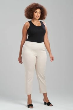 Cotton Chino Ankle Pants 24 Cotton Chino Ankle Pants -Natori Sales Shop Cotton Chino Ankle Pants Sand Taupe by Natori 3 98004.1674772316