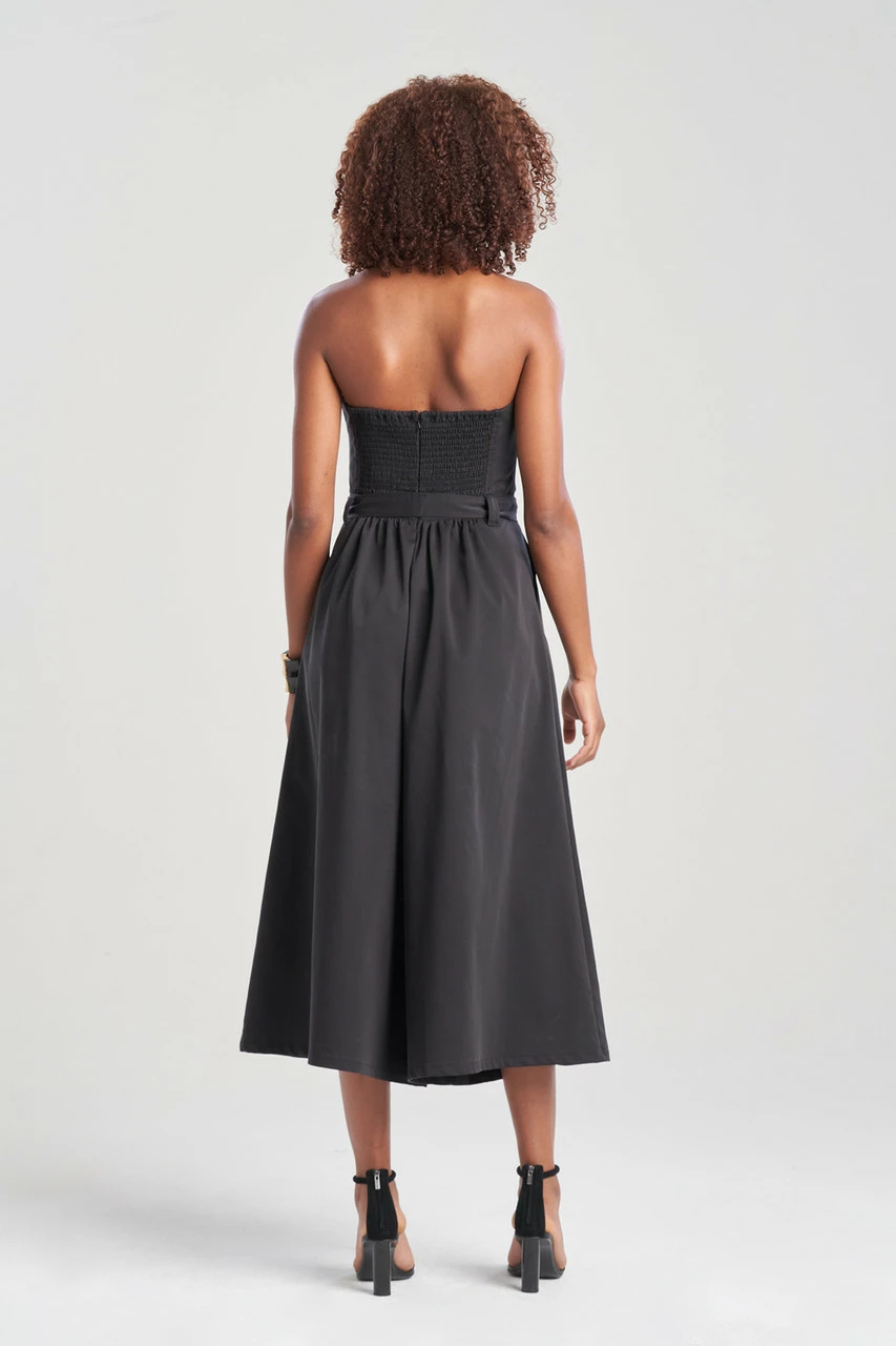 Cotton Chino Bustier Belted Palazzo Jumpsuit 2 Cotton Chino Bustier Belted Palazzo Jumpsuit - Image 2